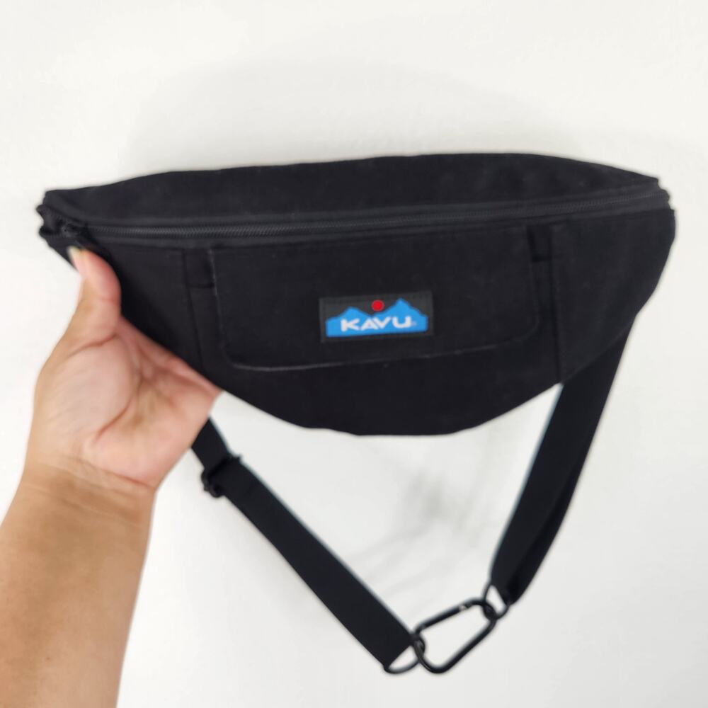 Kavu Black Fanny Pack Bag Outdoors Unisex Summer Vacation